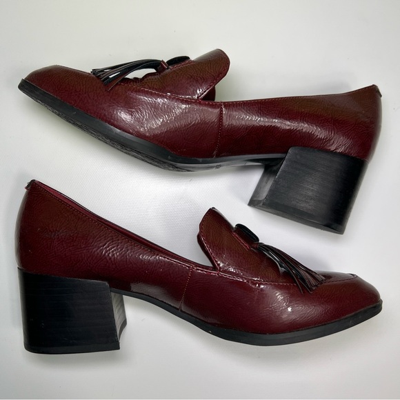 Marc Fisher shoes Phylicia 2 Loafer Burgundy size 8.5 - Picture 4 of 8